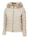 Colmar Fur-trimmed Jacket In Neutral