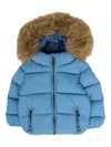 Colmar Fur-trimmed Quilted Jacket In Blue