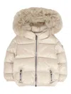 Colmar Fur-trimmed Quilted Jacket In Neutral