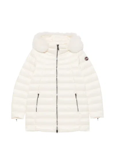 Colmar Fur-trim Quilted Jacket In Neutral