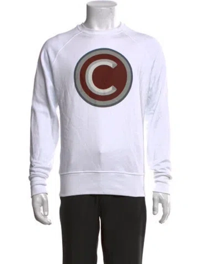 Pre-owned Colmar Graphic Print Crew Neck Pullover In Black