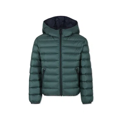 Colmar Kids' Green Down Jacket For Boy With Logo