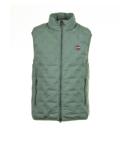 Colmar Green Down Quilted Waistcoat In Verde