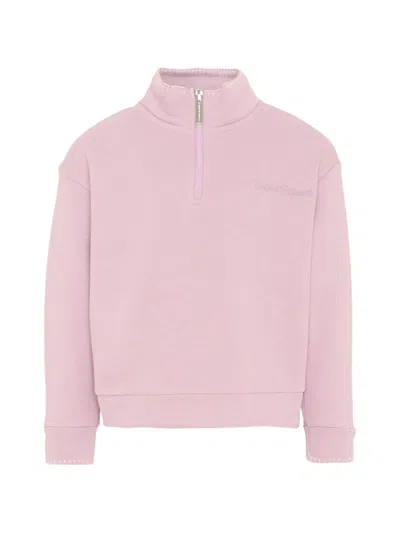 Colmar Kids' Half-zip Sweatshirt In Pink