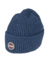 Colmar Hat Navy Size Onesize Wool, Polyamide, Silk In Navy Blue