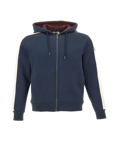 Colmar Heritage Contrast-stripe Zip-up Hoodie In Blue