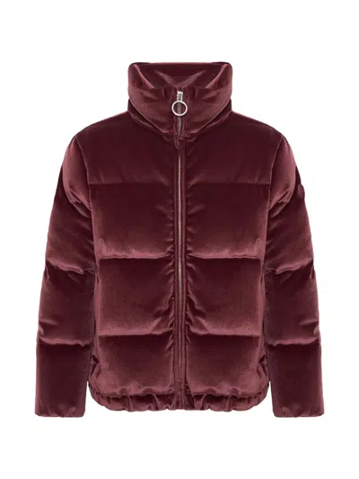 Colmar Kids' High-neck Quilted Jacket In Red
