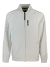 Colmar Felpa Stretch Full Zip Con Cappuccio Beige In White