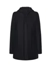 Colmar Hooded Coat In Black