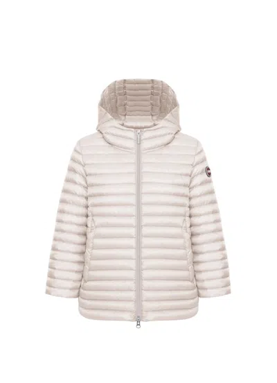 Colmar Hooded Down Cape In Burgundy