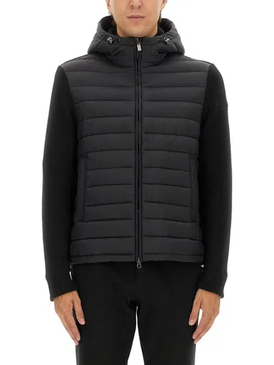 COLMAR COLMAR HOODED JACKET WITH KNITTED SLEEVES