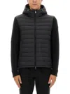 Colmar Hooded Jacket With Knitted Sleeves In Multi