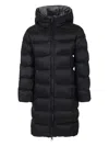 Colmar Black Down Jacket For Girl With Logo In Black