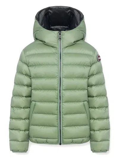 Colmar Kids' Hooded Padded Jacket In Green