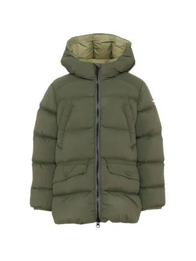 Colmar Kids' Hooded Padded Jacket In Green