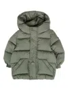 Colmar Green Down Jacket For Baby Boy With Logo In Multi