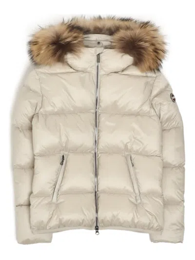 Colmar Kids' Hooded Padded Jacket In Neutral