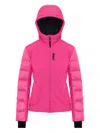 Colmar Hooded Padded Jacket In Pink