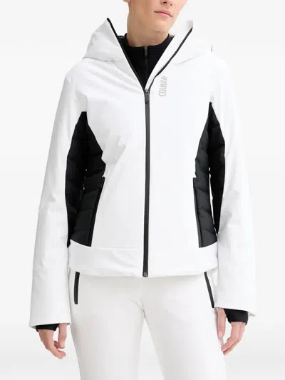 Colmar Hooded Panelled Ski Jacket In White