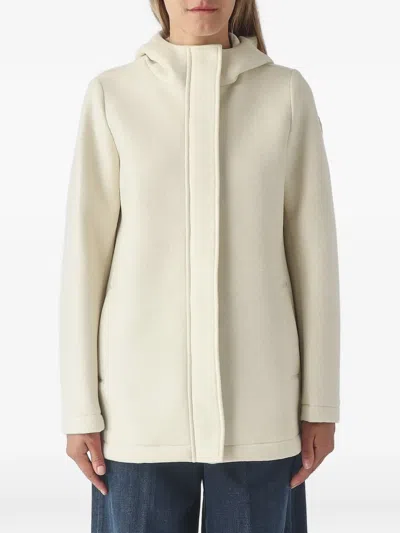 Colmar Hooded Press-stud Coat In White