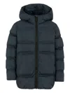 Colmar Blue Down Jacket For Kids With Logo In Blue