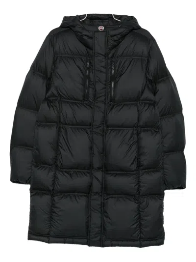 Colmar Hooded Quilted Coat In Black