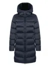 Colmar Hooded Quilted Down Coat In Blue