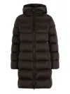 Colmar Piumino Lungo Con Cappuccio Marrone In Brown