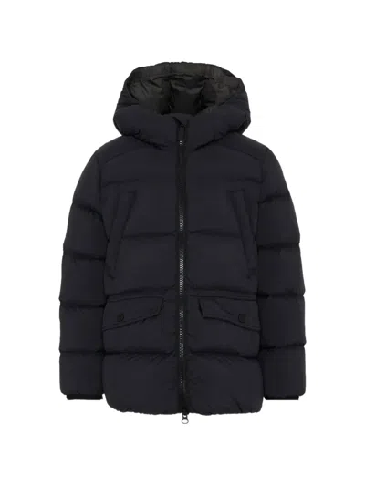 Colmar Kids' Hooded Quilted Jacket In Black