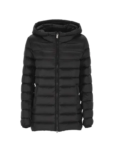 Colmar Hooded Quilted Jacket In Black