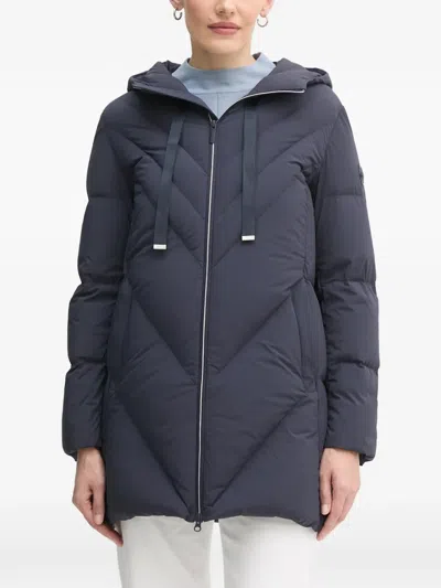 Colmar Hooded Quilted Jacket In Blue