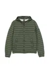 Colmar Ultra Light Padded Nylon Down Jacket In Green