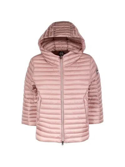 Colmar Hooded Quilted Jacket In Pink