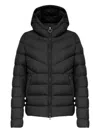 Colmar Hooded Quilted Puffer Jacket In Black
