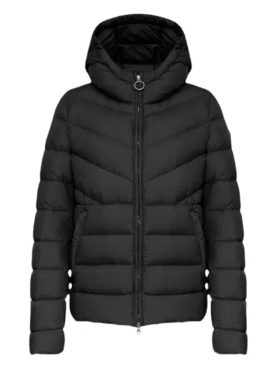 Colmar Hooded Quilted Puffer Jacket In Black