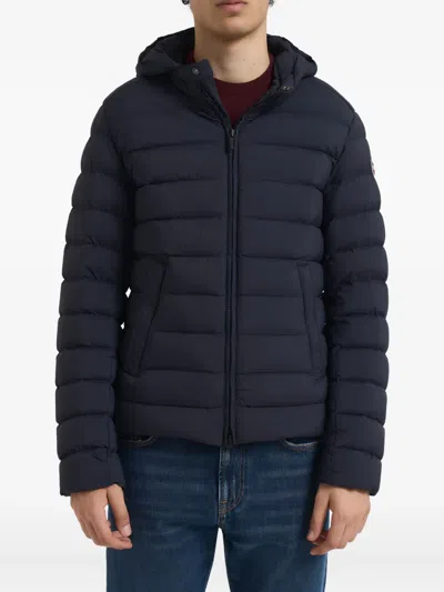 Colmar Hooded Zip Coat In Blue