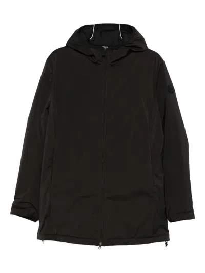 Colmar Hooded Zip-front Coat In Black