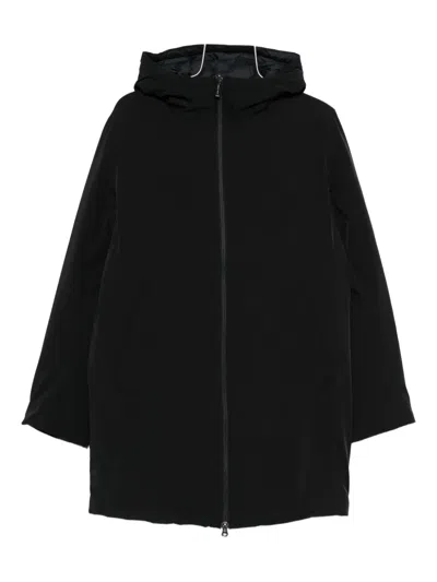 Colmar Hooded Zip-front Coat In Black