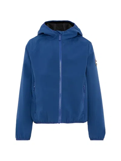 Colmar Kids' Hooded Zip Jacket In Blue