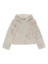 Colmar Hooded Zip Jacket In Neutral