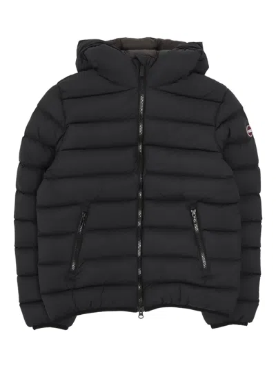 Colmar Hooded Zip-up Padded Jacket In Black