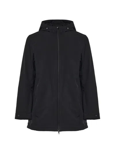 Colmar Hooded Zip-up Jacket In Black