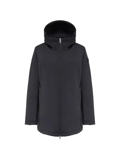 Colmar Hooded Zip-up Jacket In Black