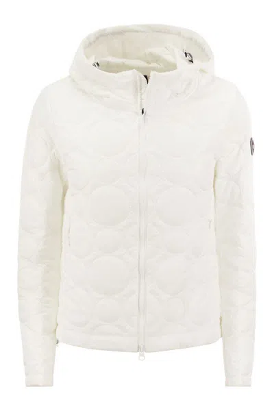 Colmar Hoop - Jacket With Hood And Circular Quilting In White