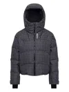 Colmar Houndstooth Puffer Jacket In Gray