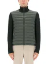 Colmar Hybrid Jacket With Knitted Sleeves In Multi