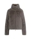 Colmar Piumino Reversibile In Pelliccia Sintetica Sabbia In Brown