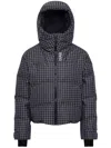 Colmar Houndstooth Puffer Jacket In Gray