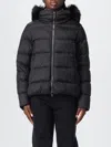 Colmar Down Jacket Detachable Faux Fur Hood In Black