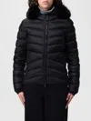 Colmar Woman Quilted Down Jacket With Synthetic Fur 2219e 2yo 99 In Black